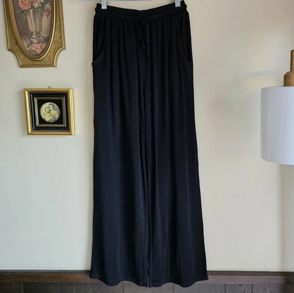 Lulus Wide Leg Ribbed Pants Drawstring - Picture 5 of 6